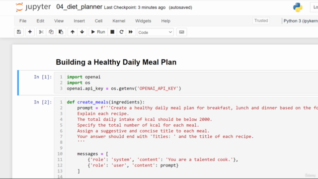 Master OpenAI API and ChatGPT API with Python – Screenshot 1