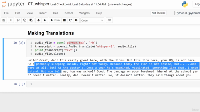 Master OpenAI API and ChatGPT API with Python – Screenshot 3