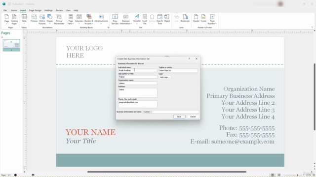 Learning Microsoft Publisher from Scratch - Screenshot_02