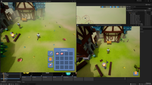 Simple Inventory System - Unreal Engine 5 Multiplayer (2024) – Screenshot 3