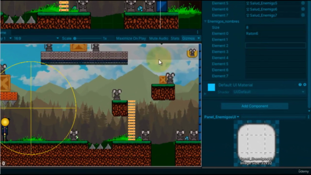 Aprende Unity 2D Videojuegos Personajes Enemigos Escenarios – Screenshot 3