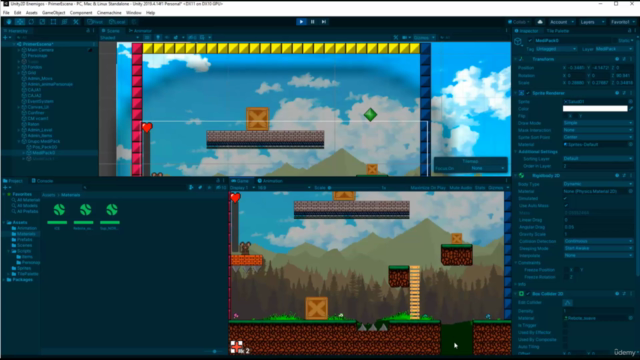 Aprende Unity 2D Videojuegos Personajes Enemigos Escenarios – Screenshot 4