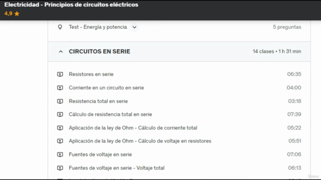 Electricidad - Principios de circuitos eléctricos – Screenshot 1