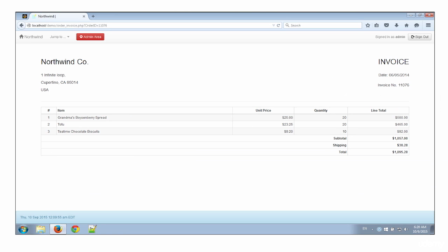Customizing AppGini web applications – Screenshot 2