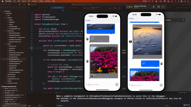 Build Real-Time Chat App with SwiftUI & Firebase - Screenshot_04