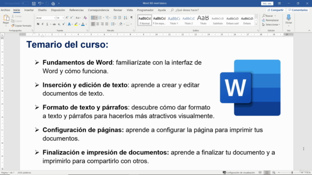 Microsoft Word 365. Nivel Básico – Screenshot 3