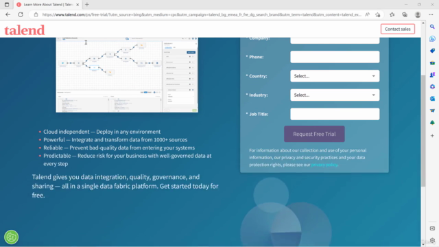 Talend Open Studio pour l’intégration de données – Screenshot 1