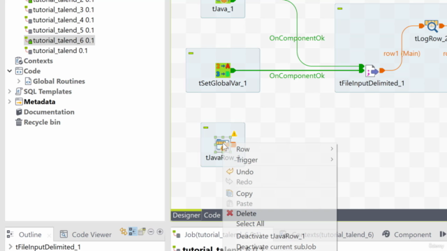 Talend Open Studio pour l’intégration de données – Screenshot 2