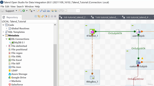 Talend Open Studio pour l’intégration de données – Screenshot 3