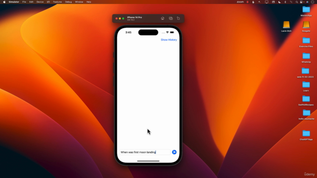 Build ChatGPT App for iOS/macOS with SwiftUI in 1 Hour – Screenshot 1