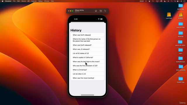 Build ChatGPT App for iOS/macOS with SwiftUI in 1 Hour – Screenshot 2