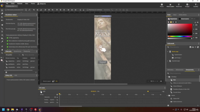 Kurs Google Webdesigner projektowanie bannerów – Screenshot 2