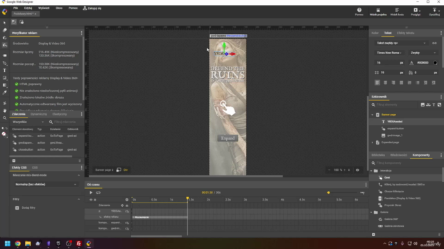Kurs Google Webdesigner projektowanie bannerów – Screenshot 3