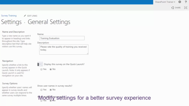 SharePoint 2013: Survey Creation for SharePoint Admins – Screenshot 4