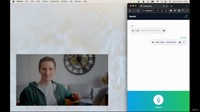 ChatGPT AI Voice Chatbot Build with React and FAST API Combo – Screenshot 1