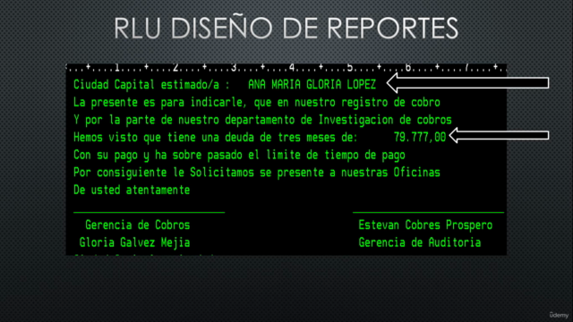 Diseño de Reporte de AS/400 RLU – Screenshot 3