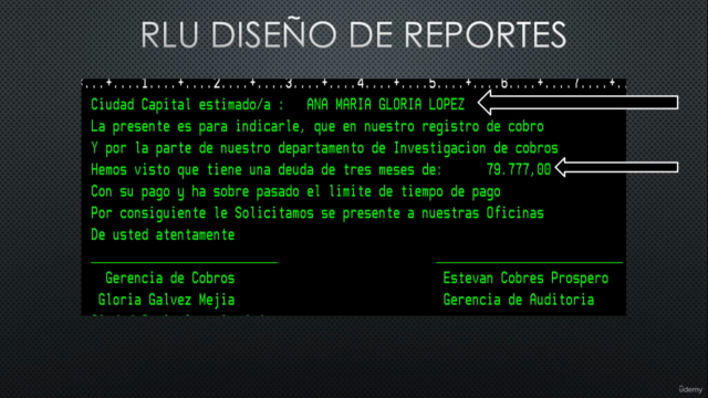 Diseño de Reporte de AS/400 RLU – Screenshot 4