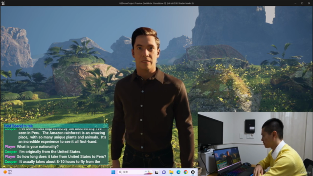 人工知能・対話ができる人型モデル講座【Unreal Engine5】 -ゲームエンジンの可能性- – Screenshot 3