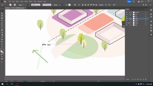 Architectural Representation with Adobe Illustrator Beginner – Screenshot 1
