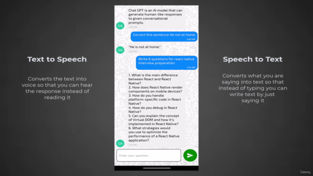 ChatGPT & React Native - Build Chatbots for Android & IOS – Screenshot 3