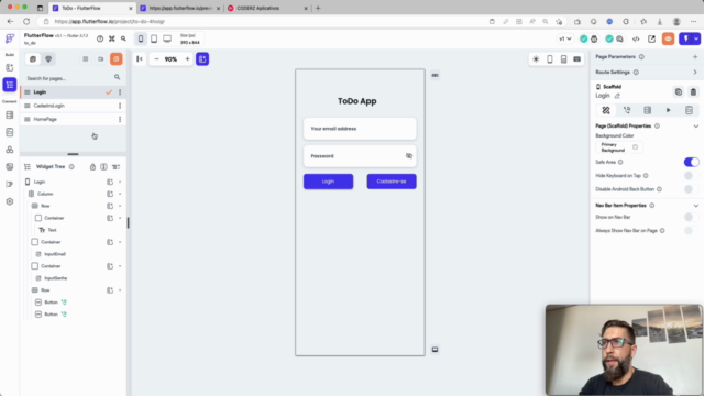 Crie um Aplicativo no FlutterFlow – Screenshot 1