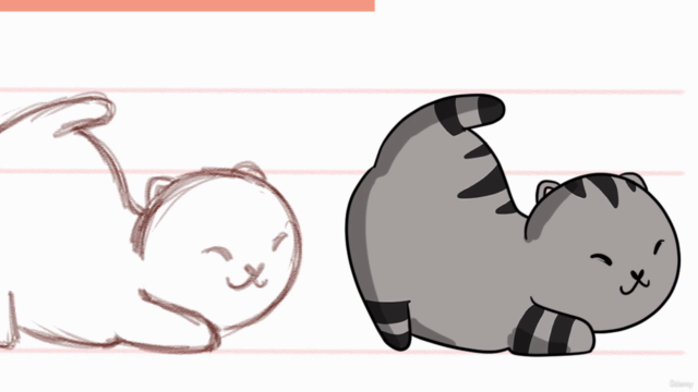 How To Draw Cute Cartoon Chibi Cats: Kawaii Drawing Course - Screenshot_04