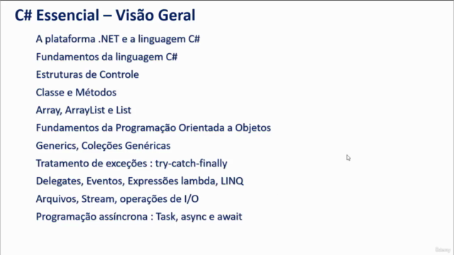 Curso C# Essencial (Com LINQ, Net 7.0 e .NET 8.0) - Screenshot_02