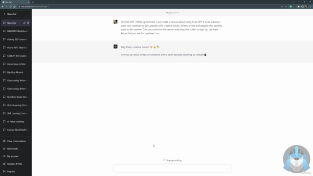 Unleash Your Creativity with ChatGPT-4 – Screenshot 1