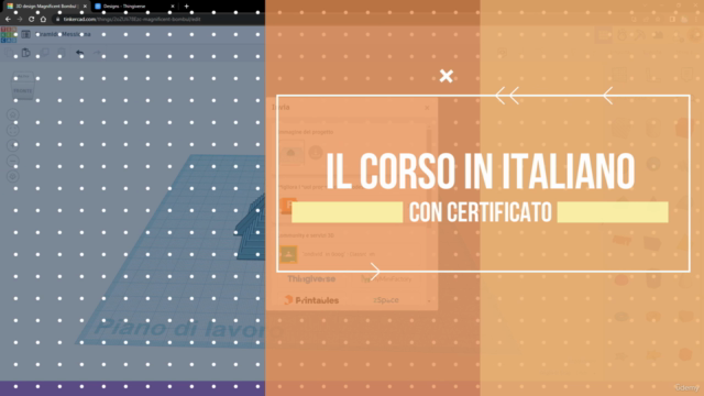 Tinkercad il Software 3D - Corso in Italiano con Certificato – Screenshot 1