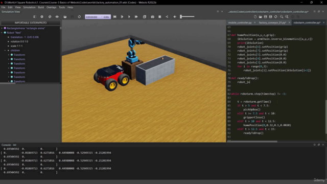 Robotics and Python Programming with Webots Simulator - Screenshot_02