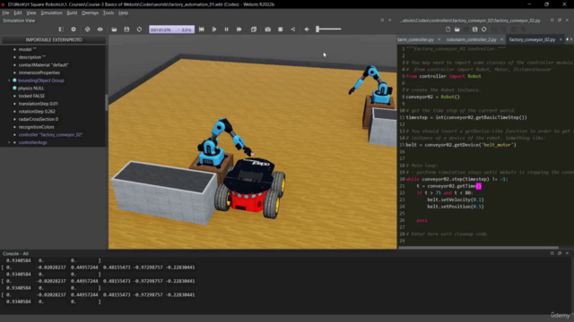 Robotics and Python Programming with Webots Simulator - Screenshot_04