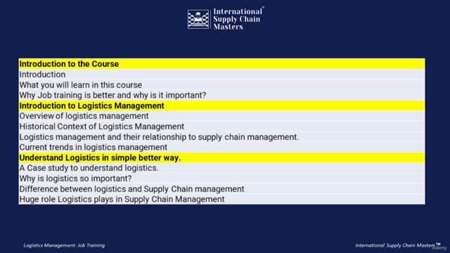 Logistics Management- Job Training Course – Screenshot 3
