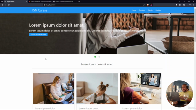 Aprenda criar Sites com Laravel10 e MaterializeCSS – Screenshot 1