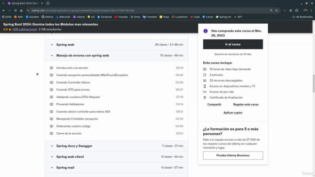 Spring Boot: Aprende los Módulos para Ser un Experto Senior – Screenshot 3