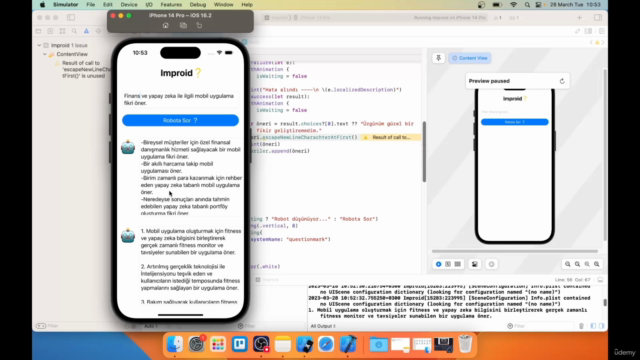 ChatGPT ve DALL-E Kullanarak SwiftUI ile Uygulama Geliştir – Screenshot 4