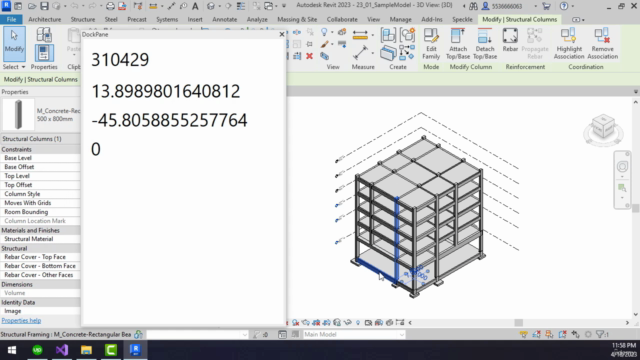 Revit API Docking Panel Selections with WPF and Revit – Screenshot 1