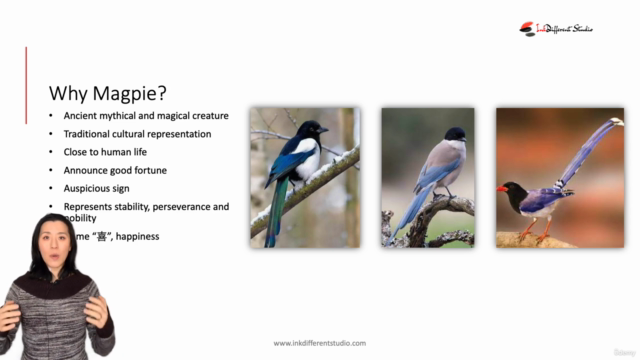 Relax with Brush Painting - Magpie & Plum Blossoms – Screenshot 1