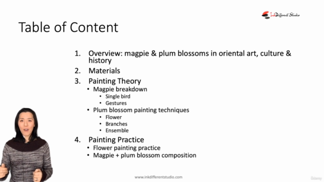 Relax with Brush Painting - Magpie & Plum Blossoms – Screenshot 3