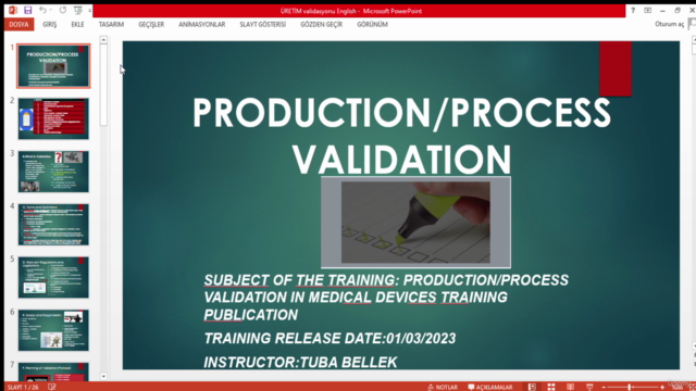 Production Validation For Medical Devices – Screenshot 1