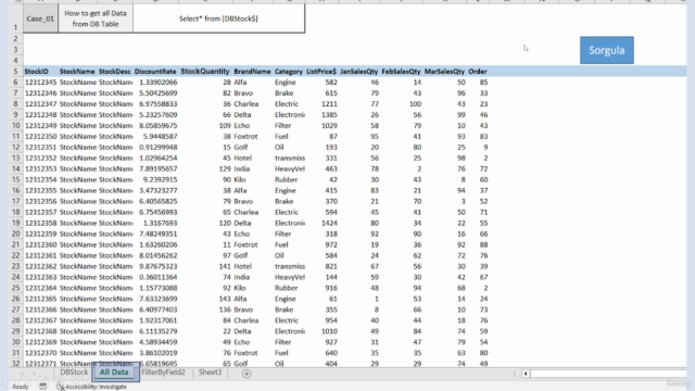 !Excelde Sorgu Yazma Fulset/ Veri Tabanı işlemleri - Screenshot_04