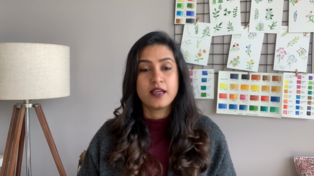 Minimal Watercolor Botanicals: Paint Simple Leaves & Florals – Screenshot 2
