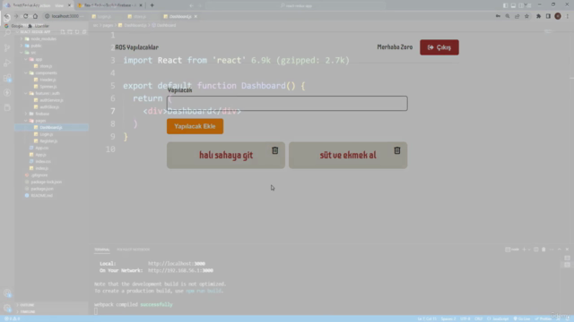 Kapsamlı Uygulamalı React-Redux Toolkit ve Firebase Kursu – Screenshot 1