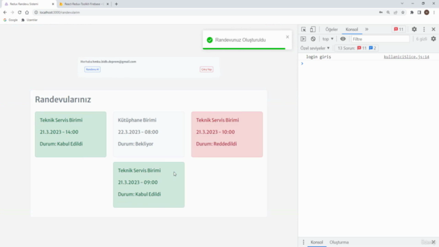 Kapsamlı Uygulamalı React-Redux Toolkit ve Firebase Kursu – Screenshot 4