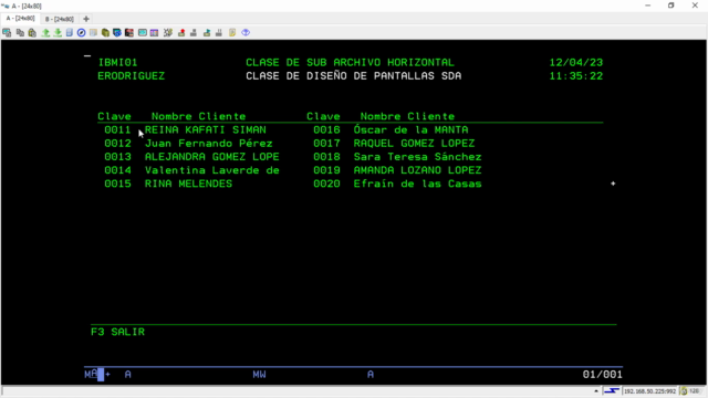 Diseño de Pantallas SDA AS/400 – Screenshot 4