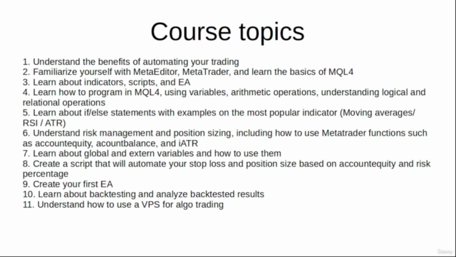 MQL4 Expert Advisor Development: Build Your Own Forex Bot – Screenshot 3