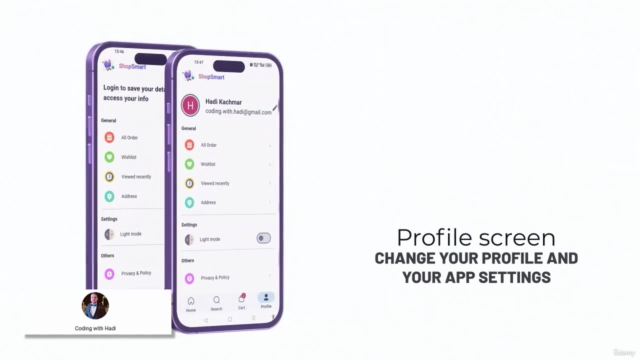 Flutter & Firebase: build an E-commerce and Admin App [2024] – Screenshot 1