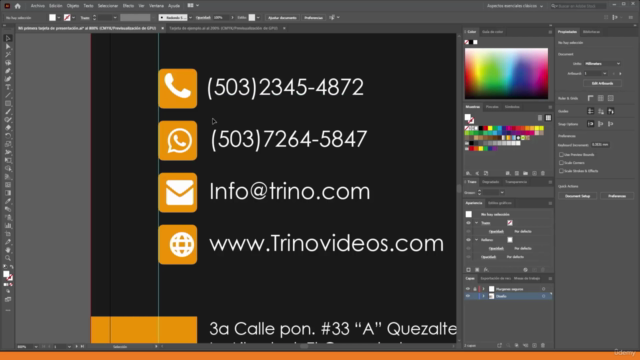 Cómo hacer una tarjeta de presentación en Adobe Illustrator – Screenshot 2