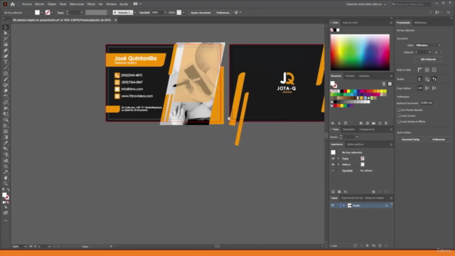 Cómo hacer una tarjeta de presentación en Adobe Illustrator – Screenshot 3