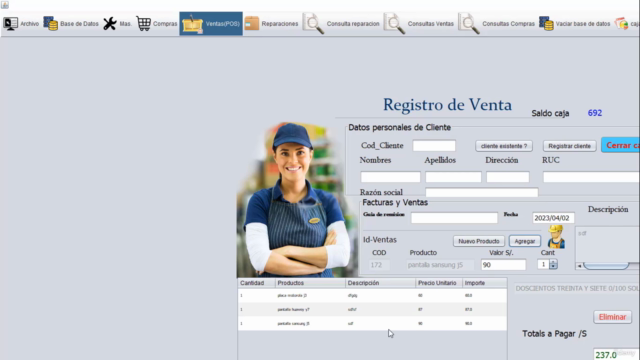sistema dee reparacion Y VENTA de celulares java POO codigo – Screenshot 2