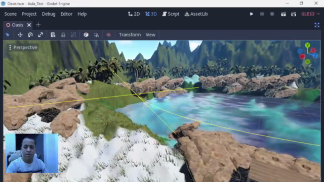 Engine Godot - Crie um Cenário Realístico em 3D – Screenshot 1